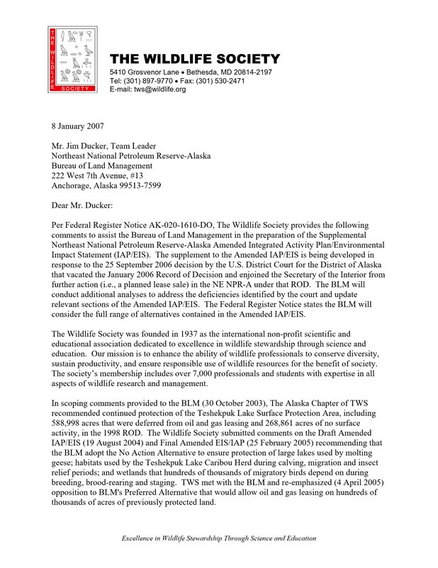 comment letter