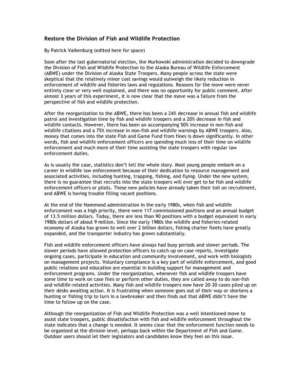 newsletter opinion article
