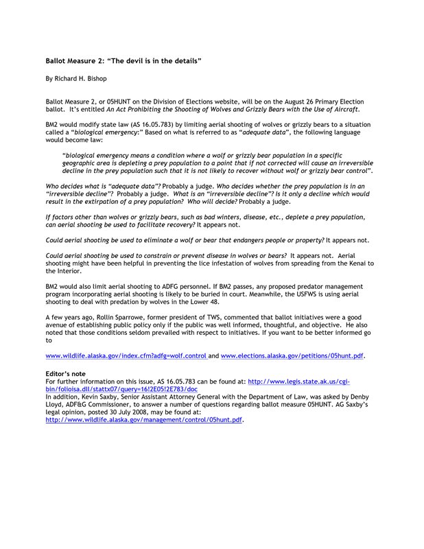 newsletter opinion article
