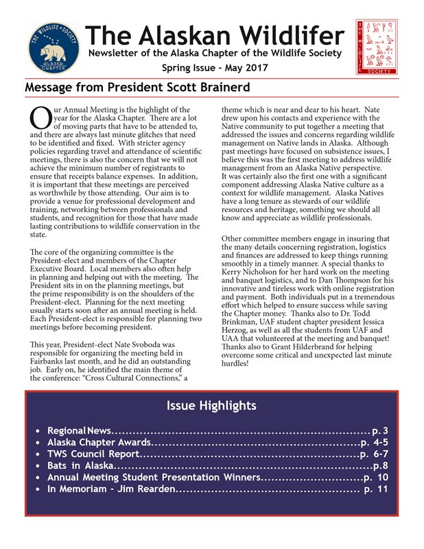newsletter first page
