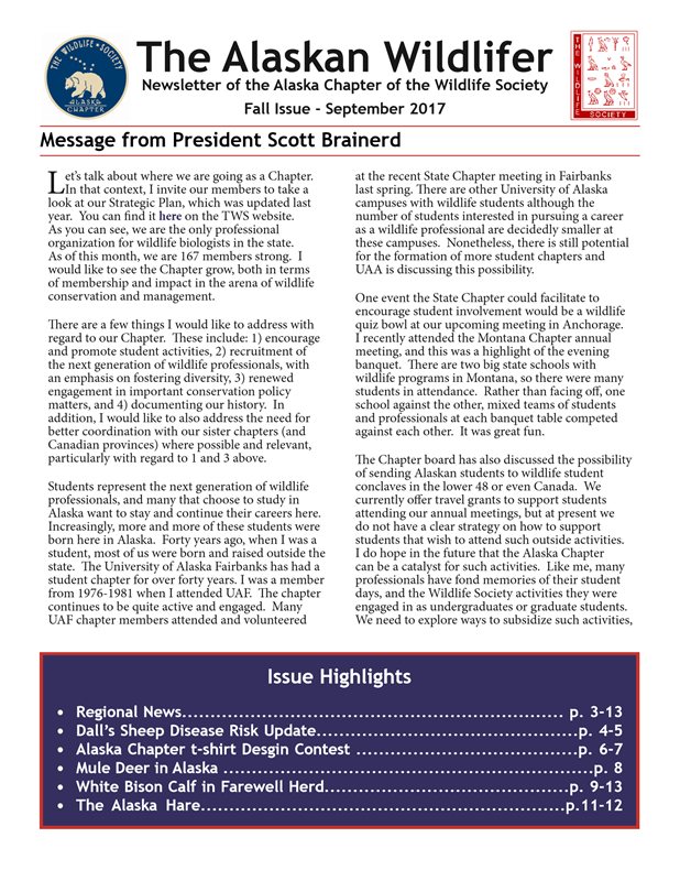 newsletter first page