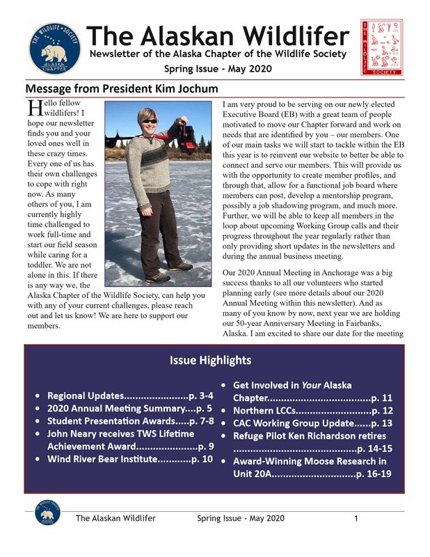 newsletter first page