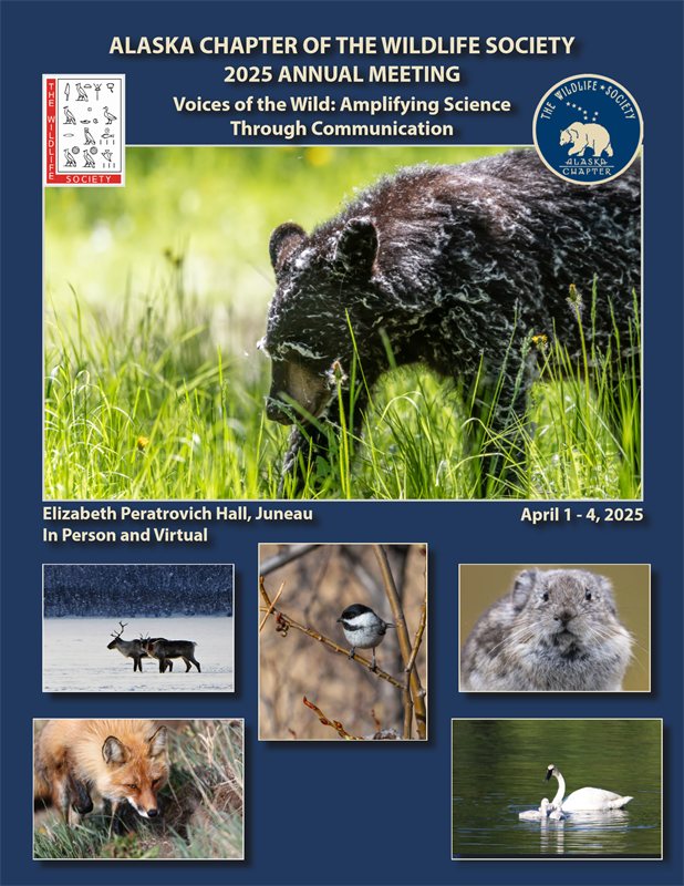 annual meeting program cover with Alaska wildlife photographs