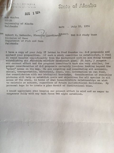 scanned State of Alaska memorandum