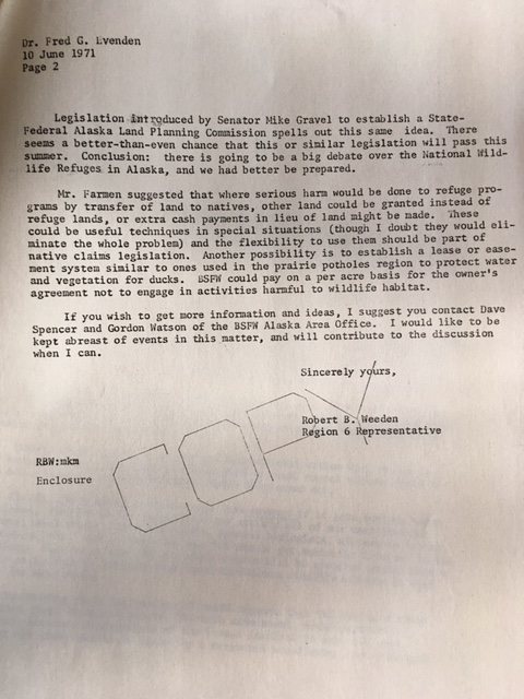 scanned typewritten letter page with signature