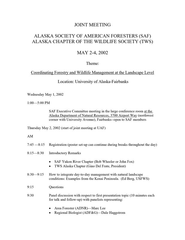 meeting program document