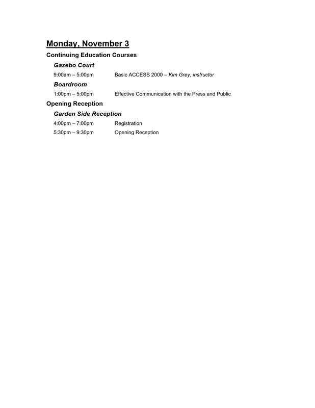 meeting program document