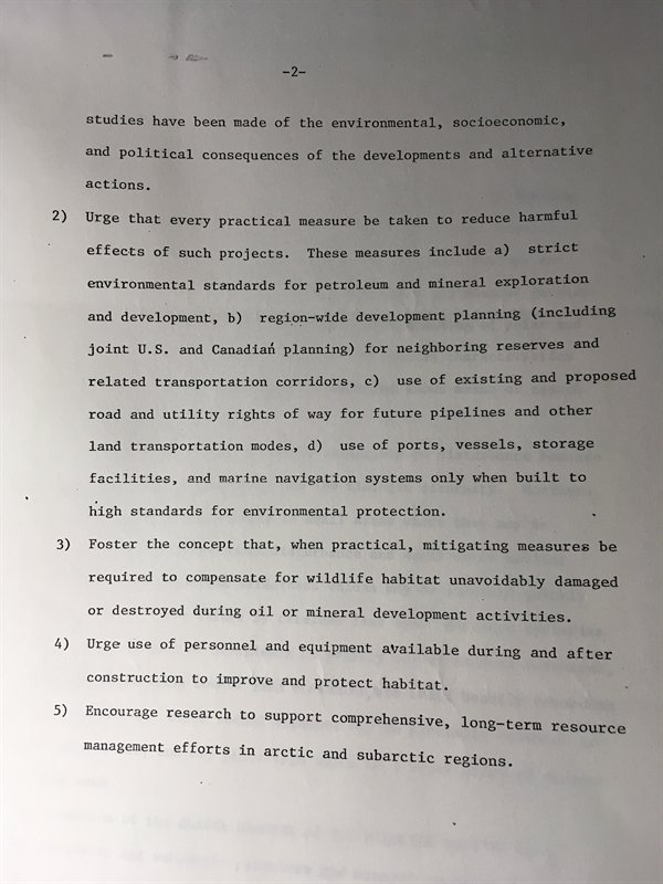 scanned typewritten position statement page