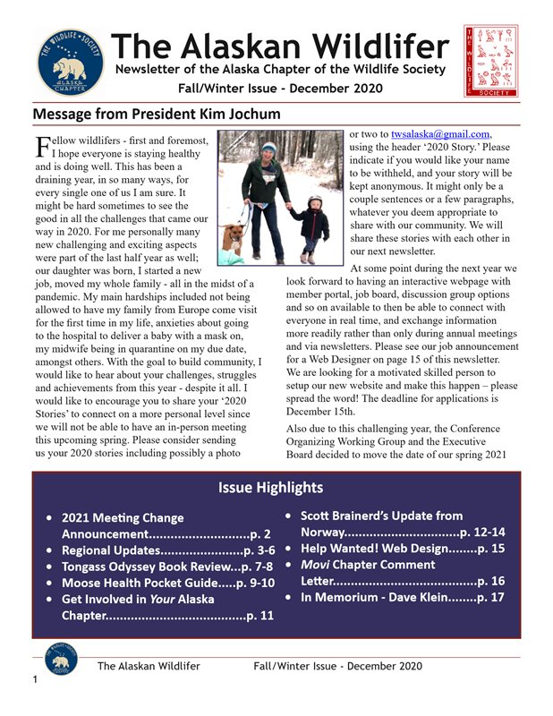 newsletter first page