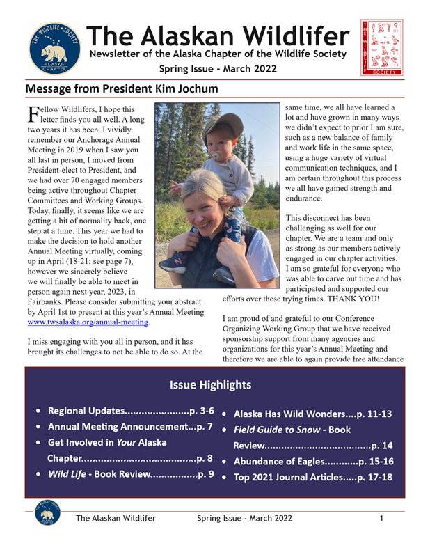 newsletter first page