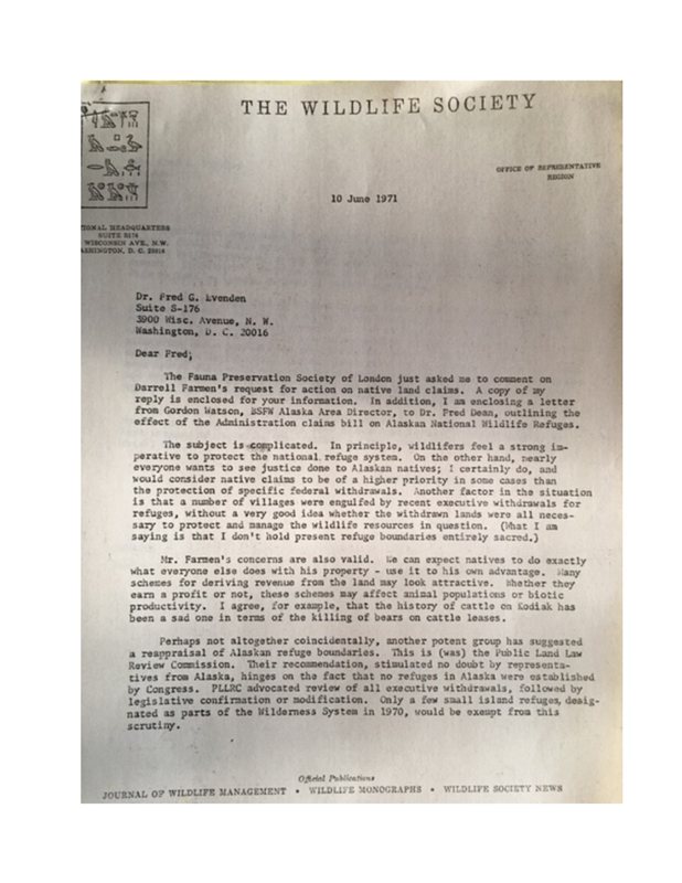 compiled scans of 1971 correspondence