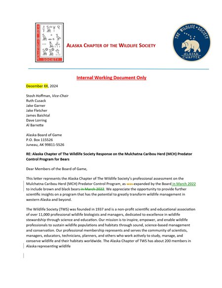 draft comment letter