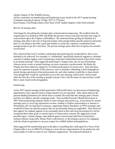 committee meeting notes