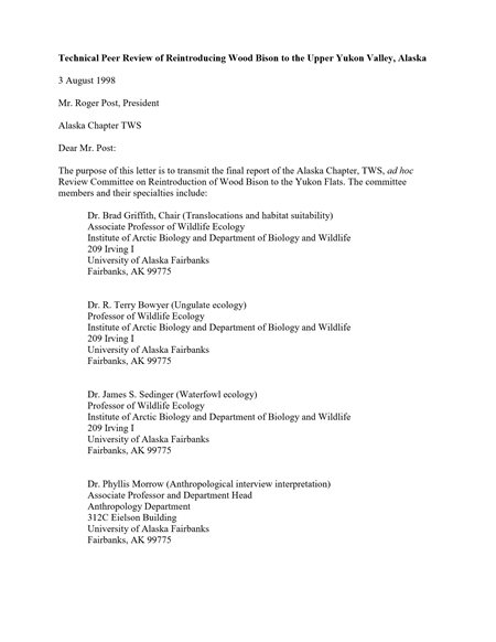 technical review report