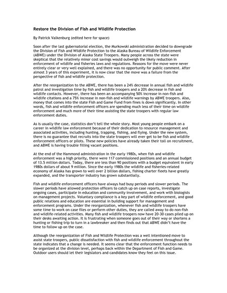 newsletter opinion article