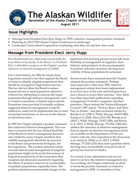 newsletter first page