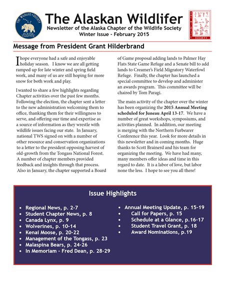 newsletter first page