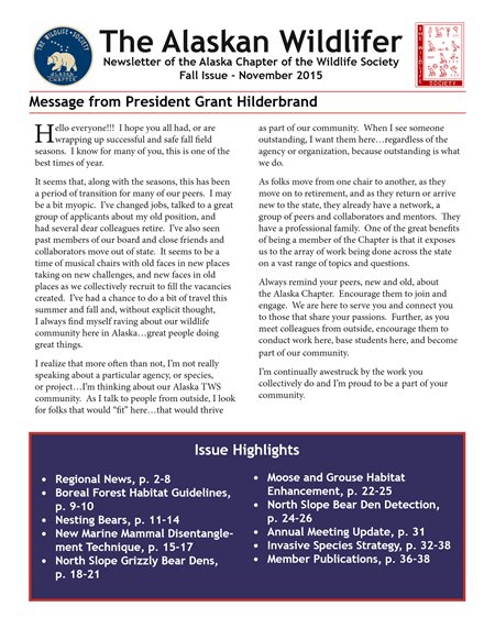 newsletter first page