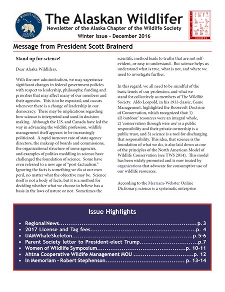 newsletter first page