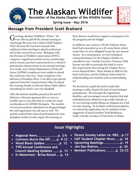 newsletter first page