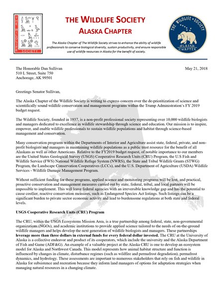 letter to a member of Congress