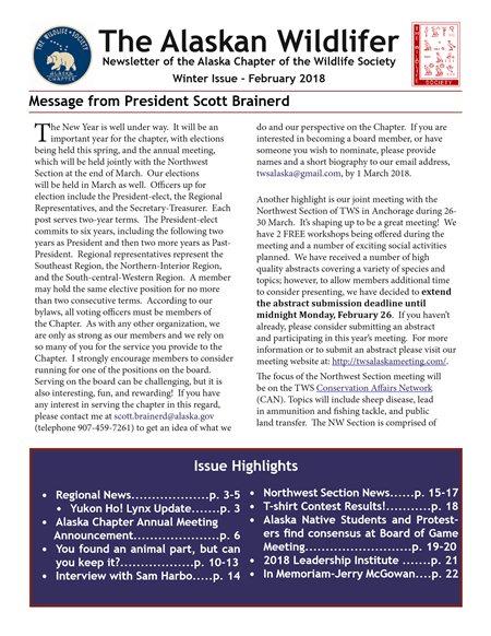 newsletter first page