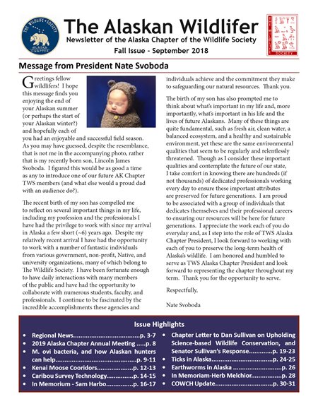 newsletter first page