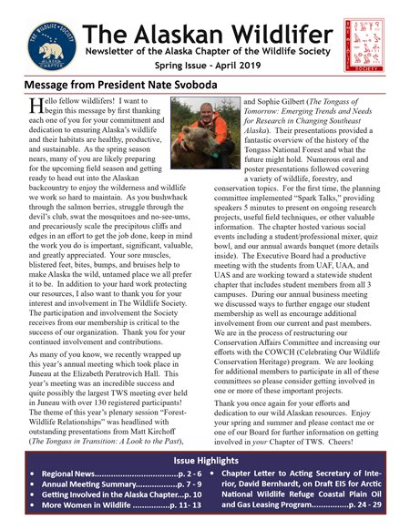newsletter first page
