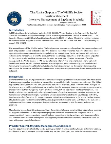 position statement document