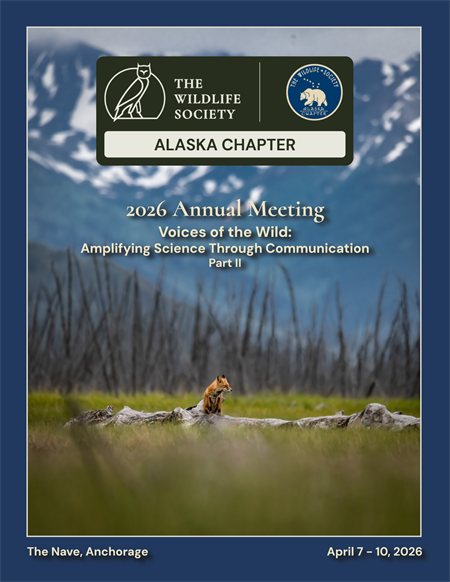 annual meeting program cover with Alaska wildlife photograph