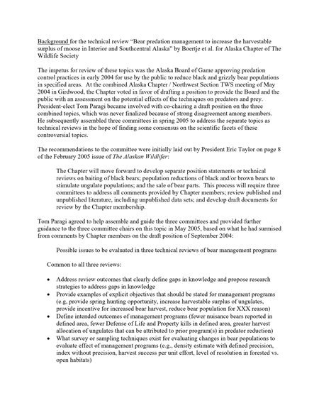 background document