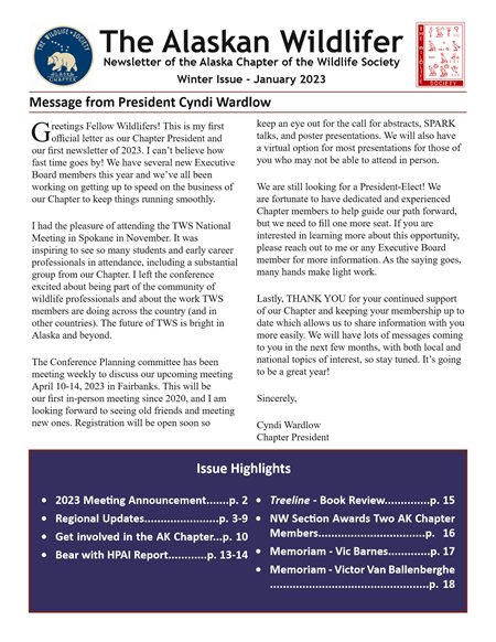 newsletter first page