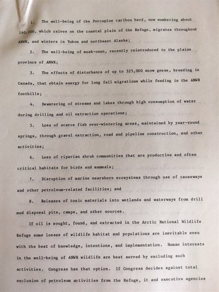 scanned typewritten draft position paper page