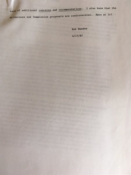 scanned typewritten draft position paper page